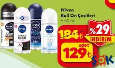NİVEA ROLL-ON DEODORANT ÇEŞİTLERİ 50 ML